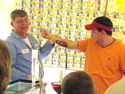 Writing on a volunteer's skin with ascorbic acid