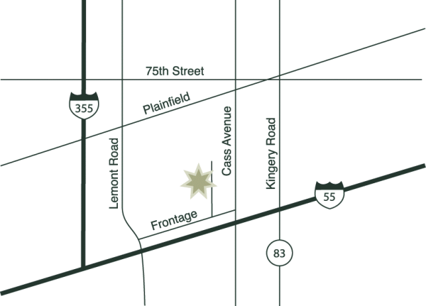 Map to Carriage Greens