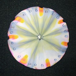 Filter paper with ink spread with water flow